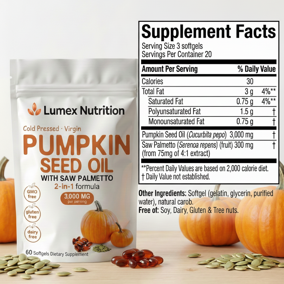 Premium Pumpkin Seed Oil Capsules